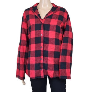 Old Navy Flannel Pajamas Red Plaid  Lounge Womans